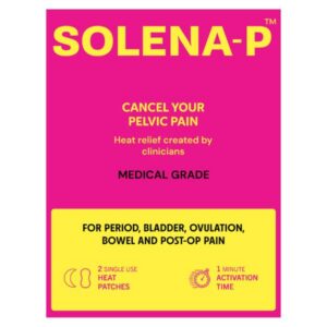 SOLENA‑P Heat Patch for Pelvic and Back Pain Relief – Long-Lasting Therapeutic Warmth