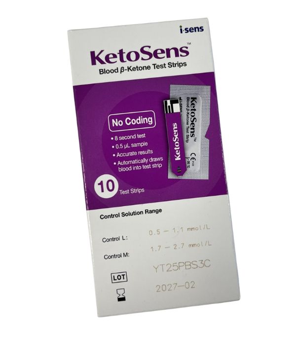 KetoSens Blood Ketone Test Strips (10 pack) - Image 2